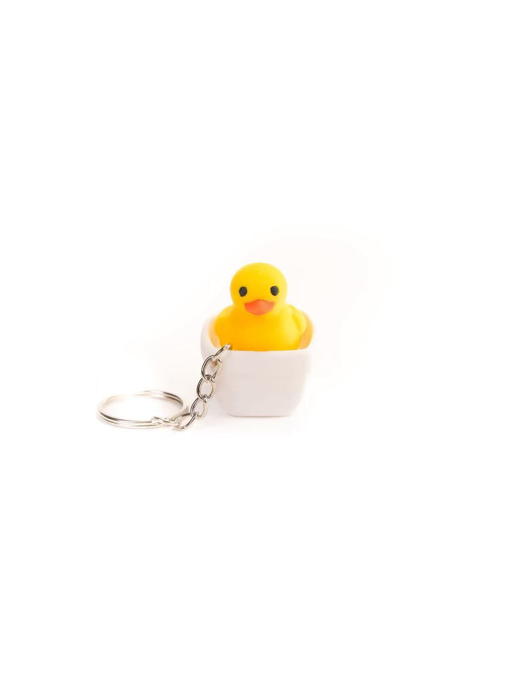 Zeroco Yellow Rubber Duck - Fidget Clicker Keychain