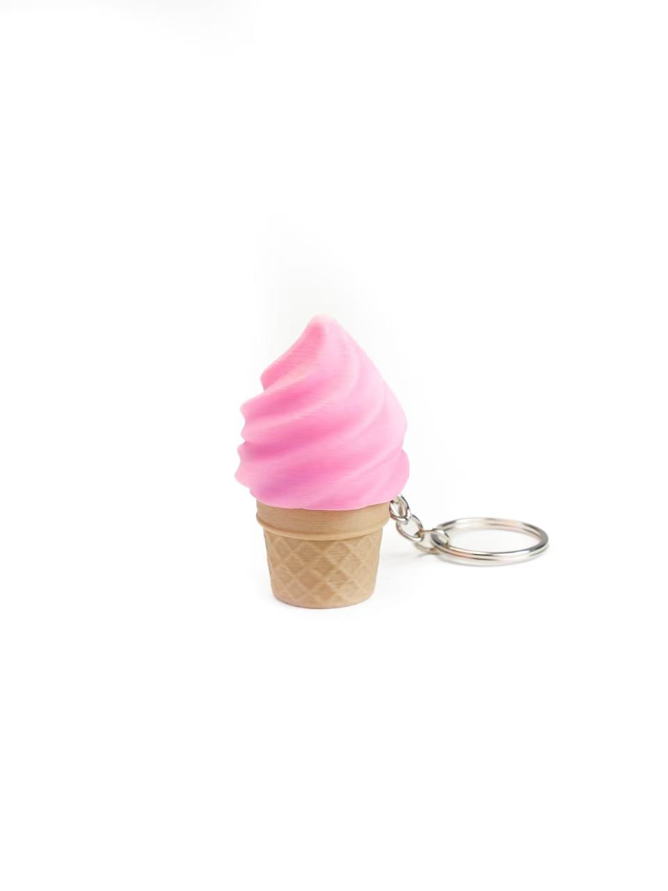 Zeroco Cone Ice Cream - Fidget Clicker Keychain