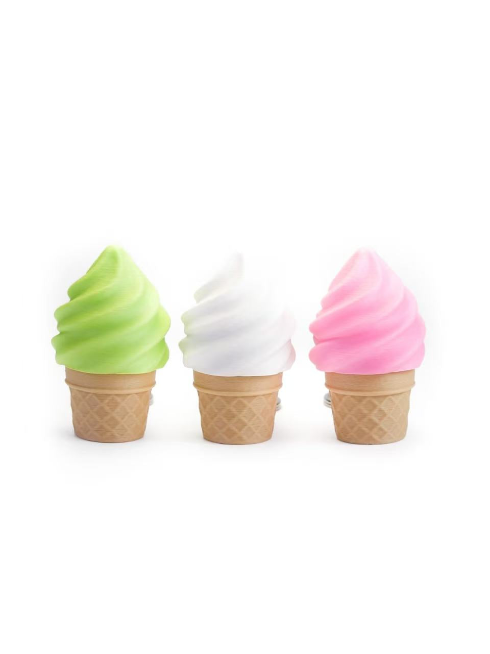 Zeroco Cone Ice Cream - Fidget Clicker Keychain