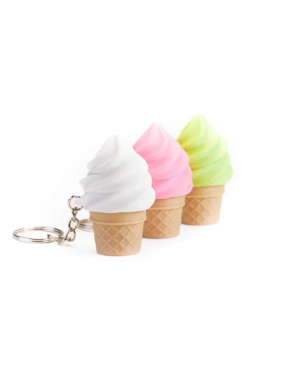 Zeroco Cone Ice Cream - Fidget Clicker Keychain
