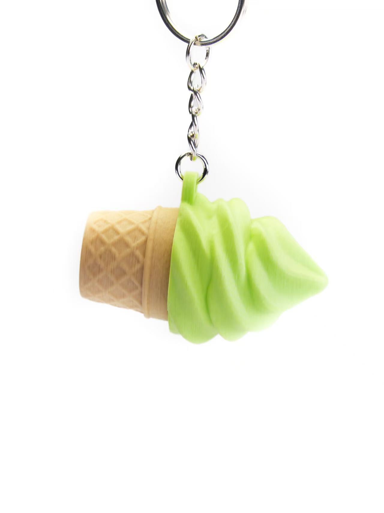 Zeroco Cone Ice Cream - Fidget Clicker Keychain