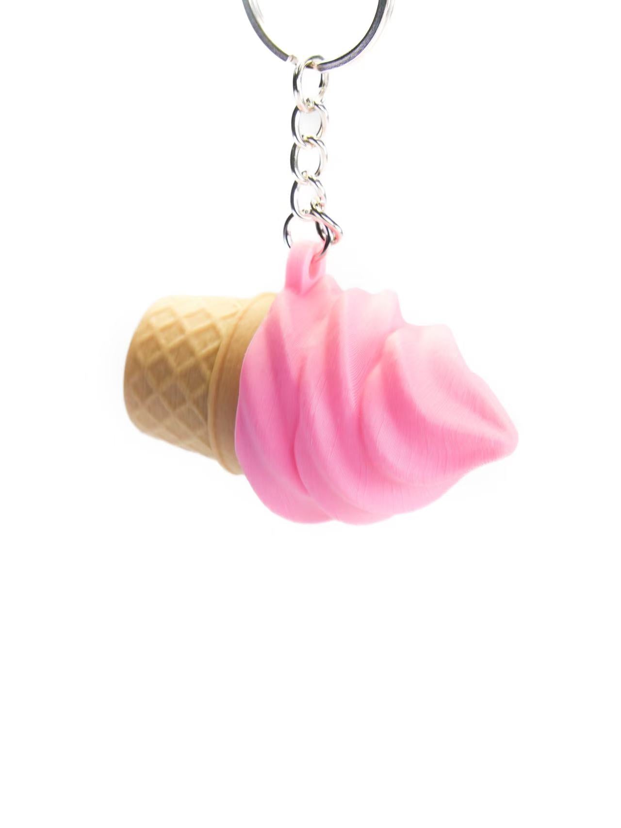 Zeroco Cone Ice Cream - Fidget Clicker Keychain