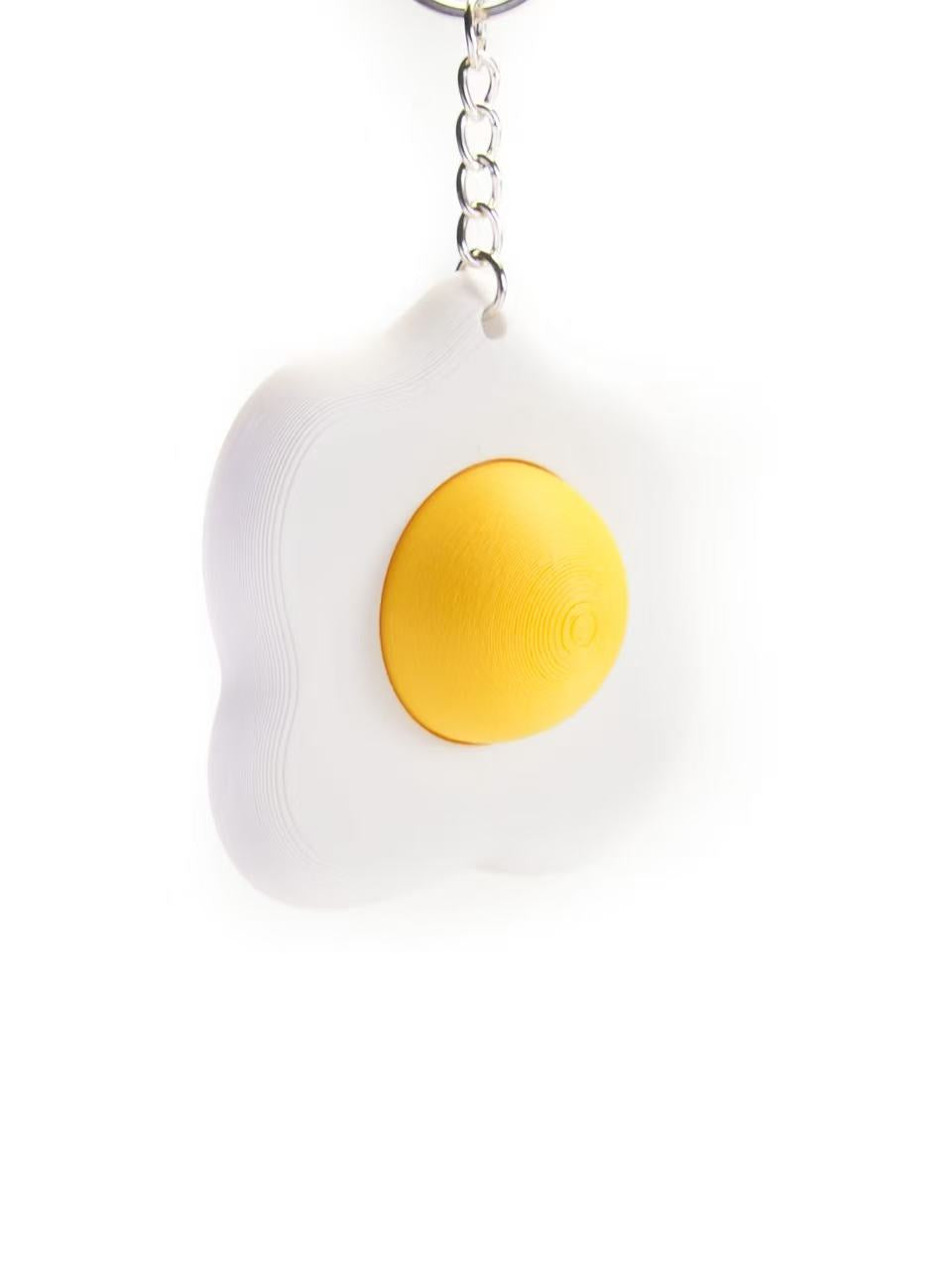 Zeroco Sunny Side Up Fried Egg - Fidget Clicker Keychain