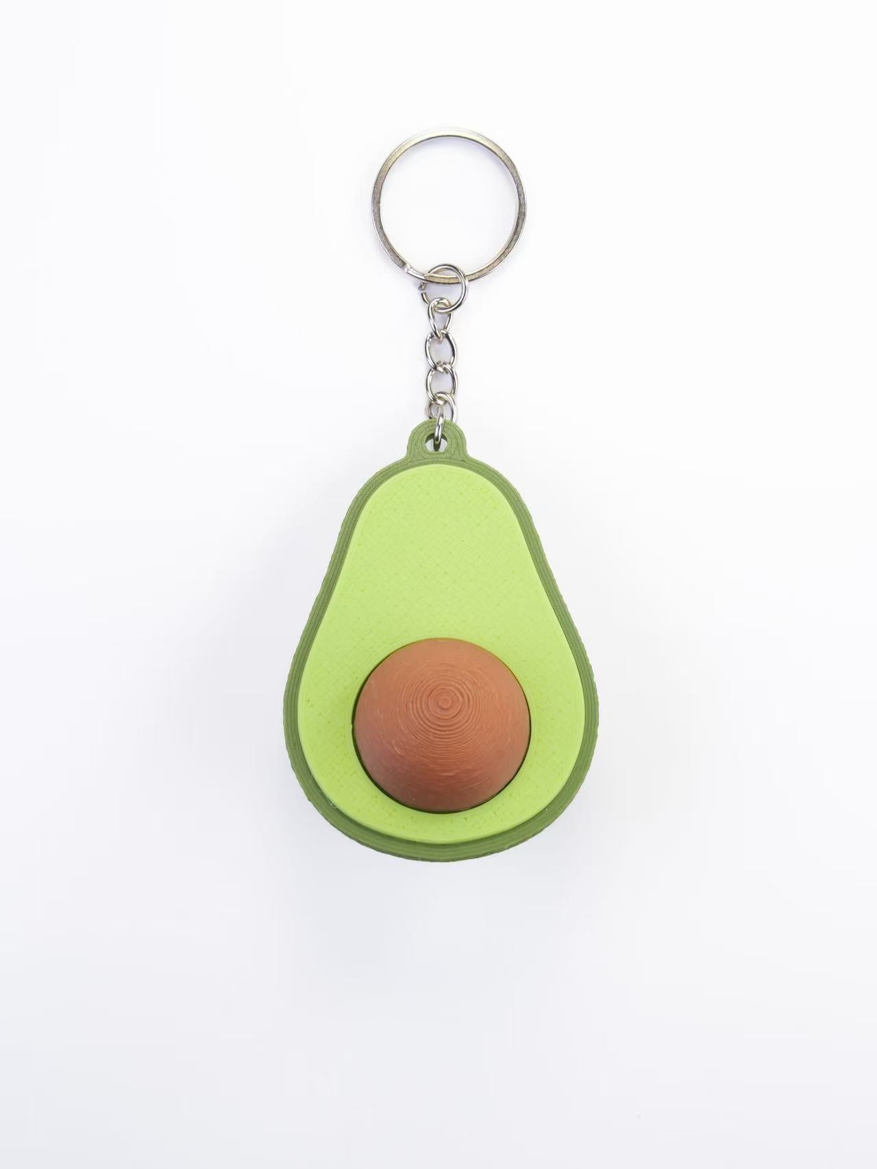 Zeroco Half Cut Avocado - Fidget Clicker Keychain