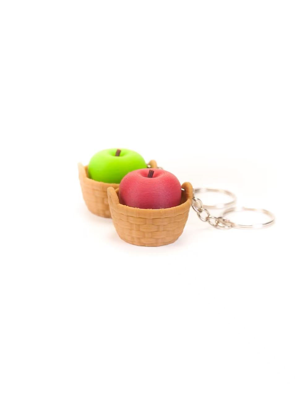 Zeroco Fruit Basket Compilation Apple Blueberry Mangosteen - Fidget Clicker Keychain