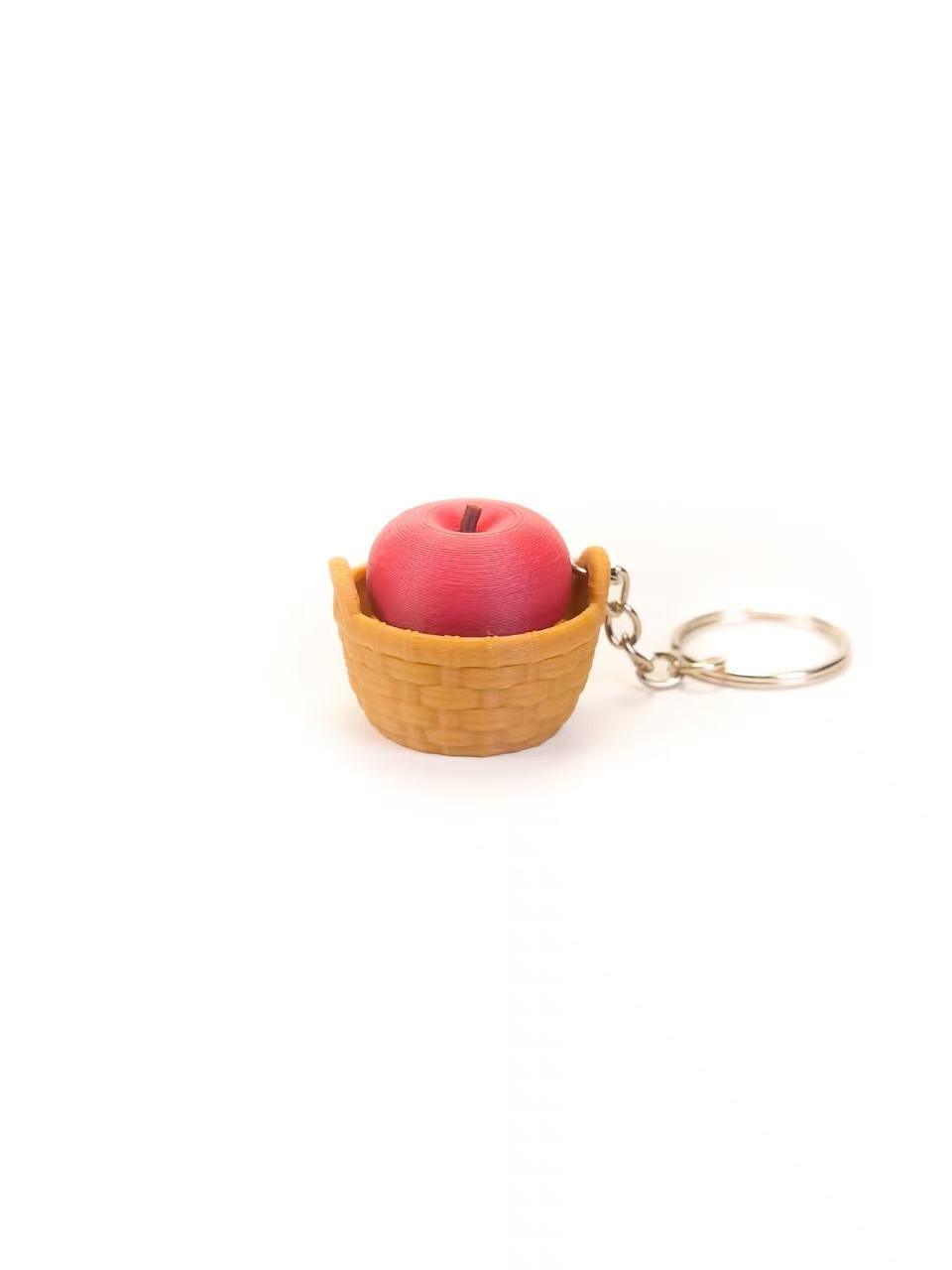Zeroco Fruit Basket Compilation Apple Blueberry Mangosteen - Fidget Clicker Keychain