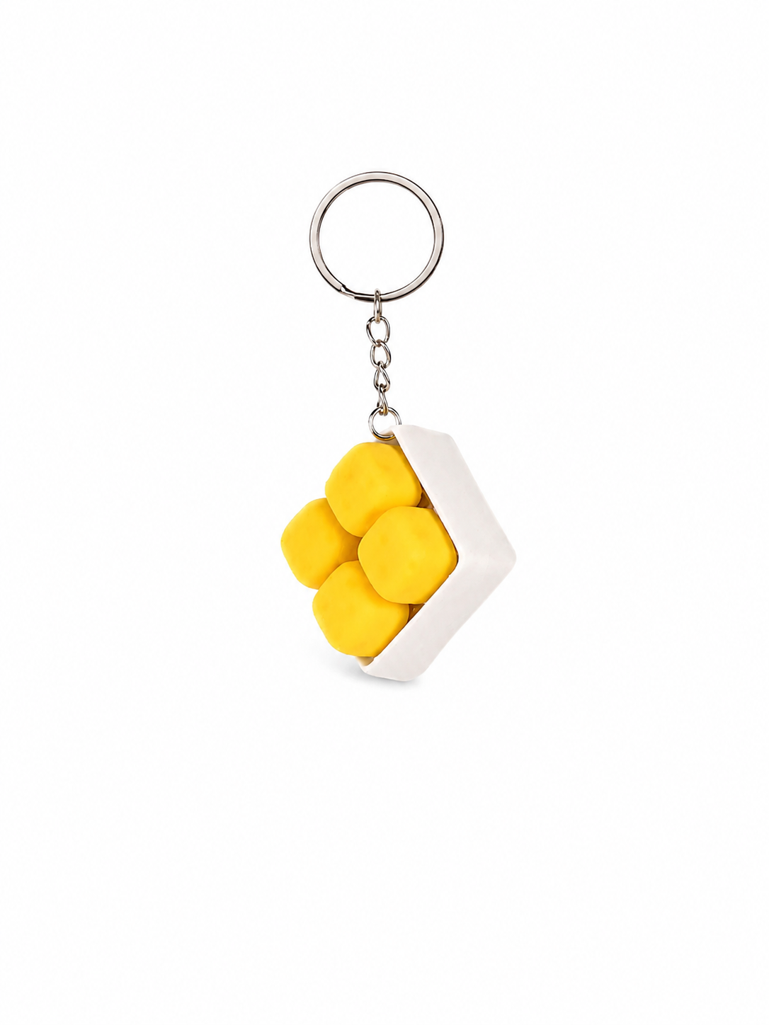 Zeroco 4-Grid Cheese Cube - Fidget Clicker Keychain
