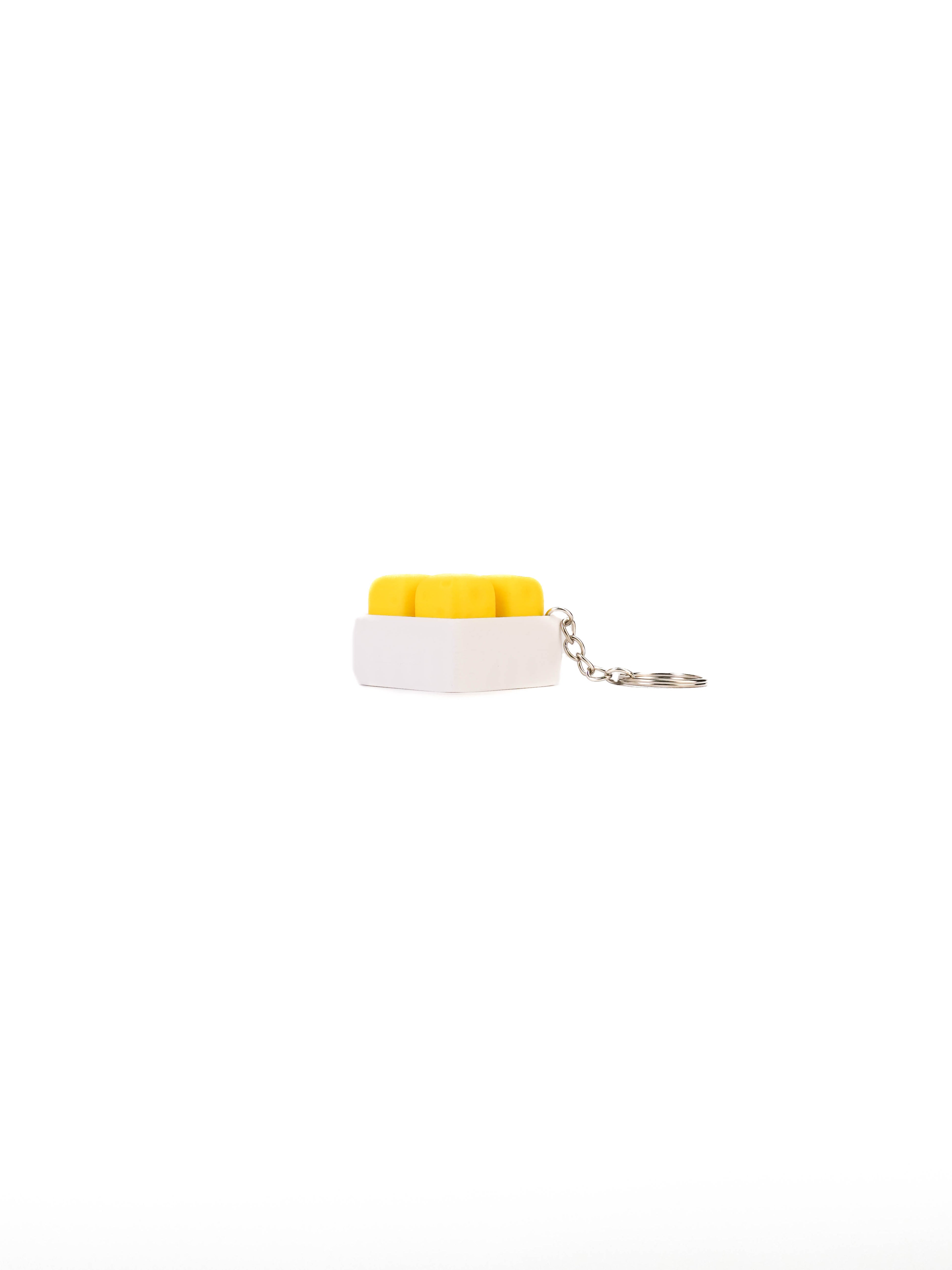 Zeroco 4-Grid Cheese Cube - Fidget Clicker Keychain