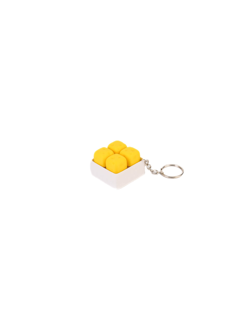 Zeroco 4-Grid Cheese Cube - Fidget Clicker Keychain