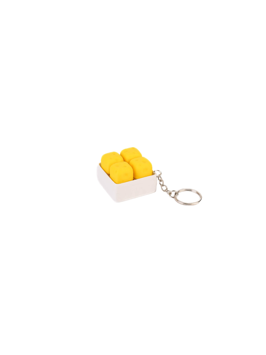 Zeroco 4-Grid Cheese Cube - Fidget Clicker Keychain
