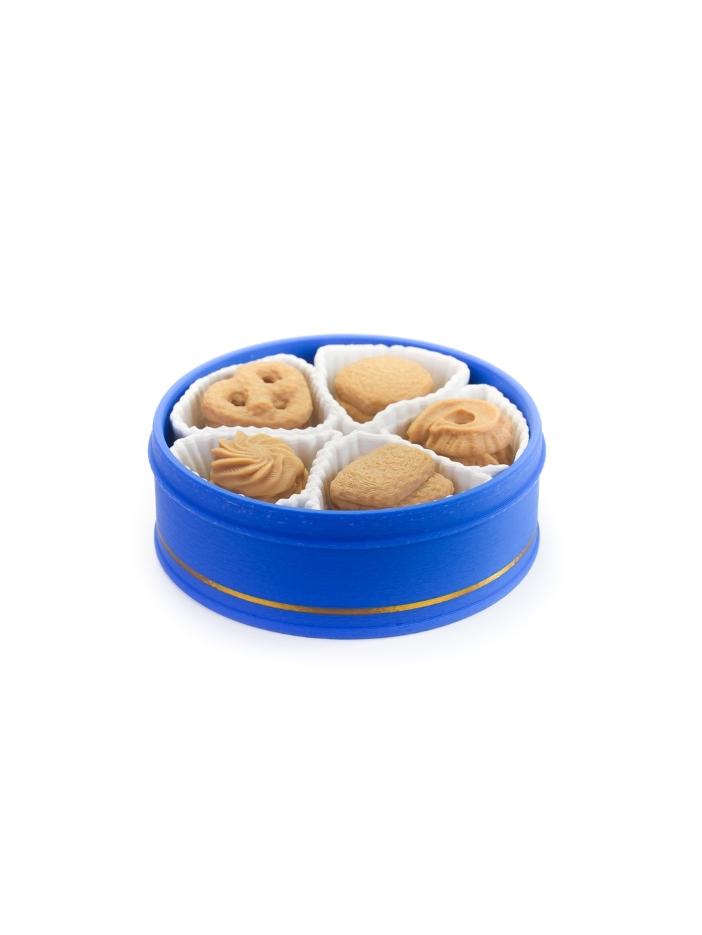 Zeroco Blue Tin Butter Cookie - Fidget Clicker Keypad