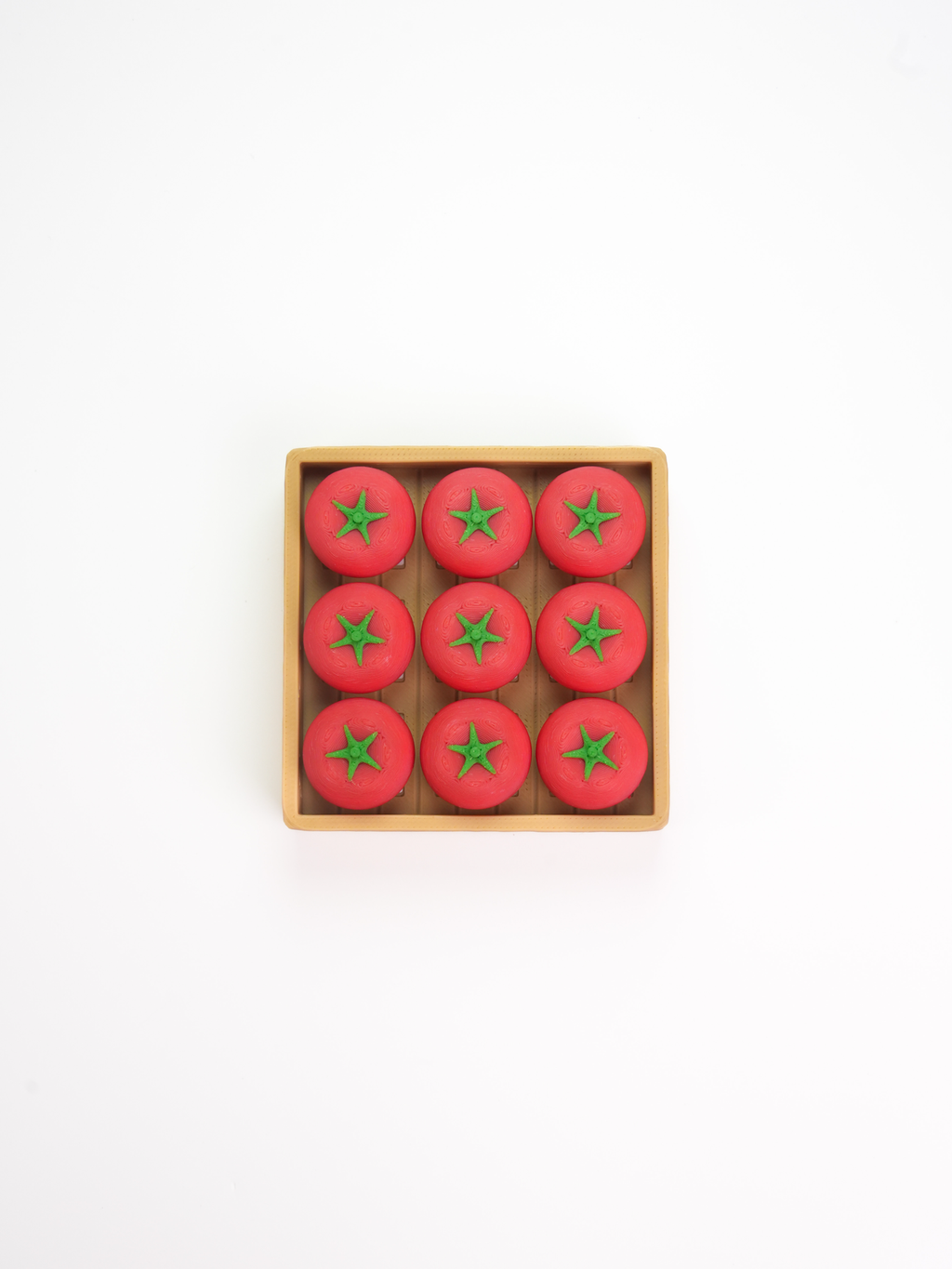 Zeroco 9-Grid Red Tomato Box - Fidget Clicker Keypad