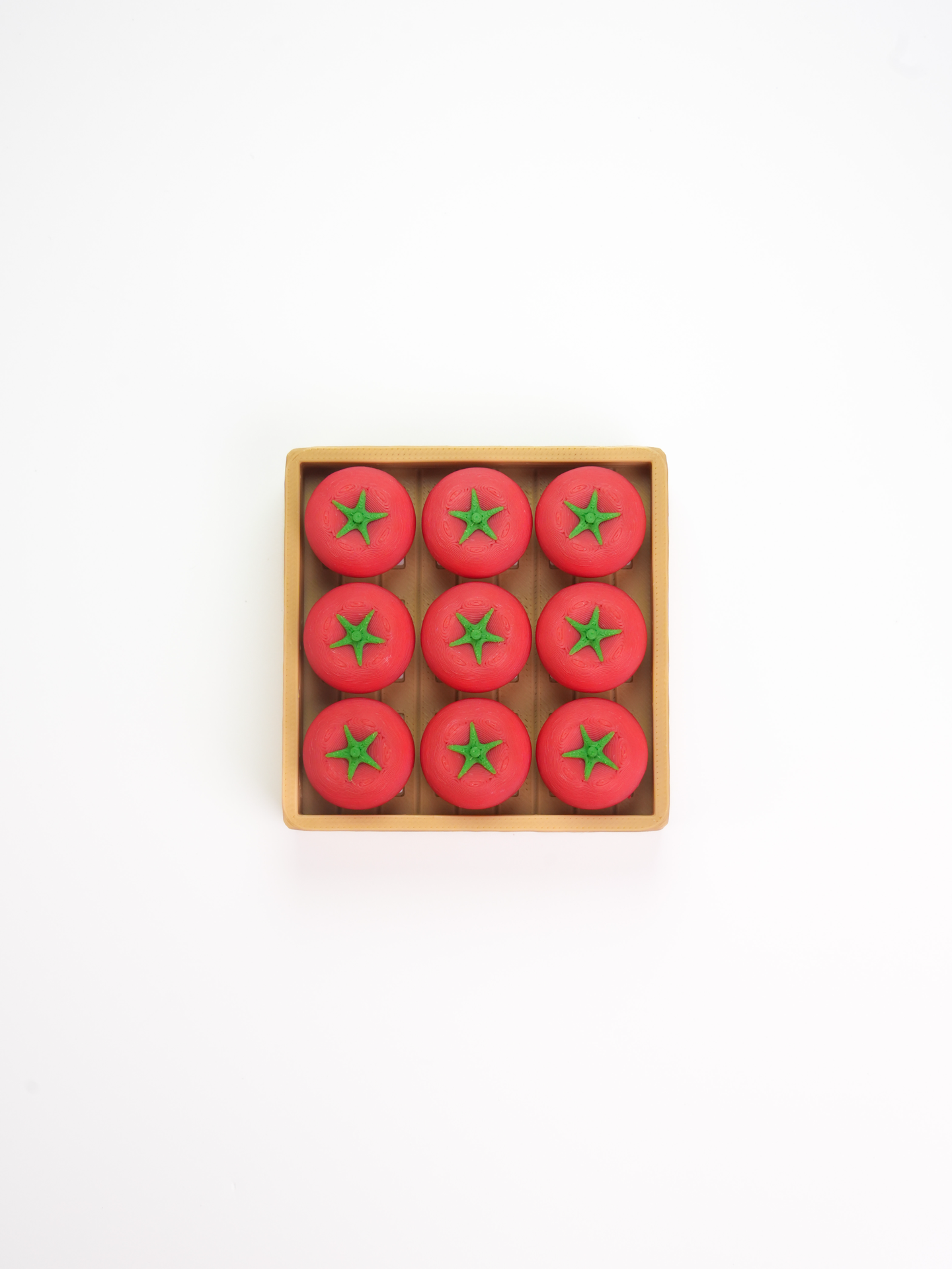 Zeroco 9-Grid Red Tomato Box - Fidget Clicker Keypad