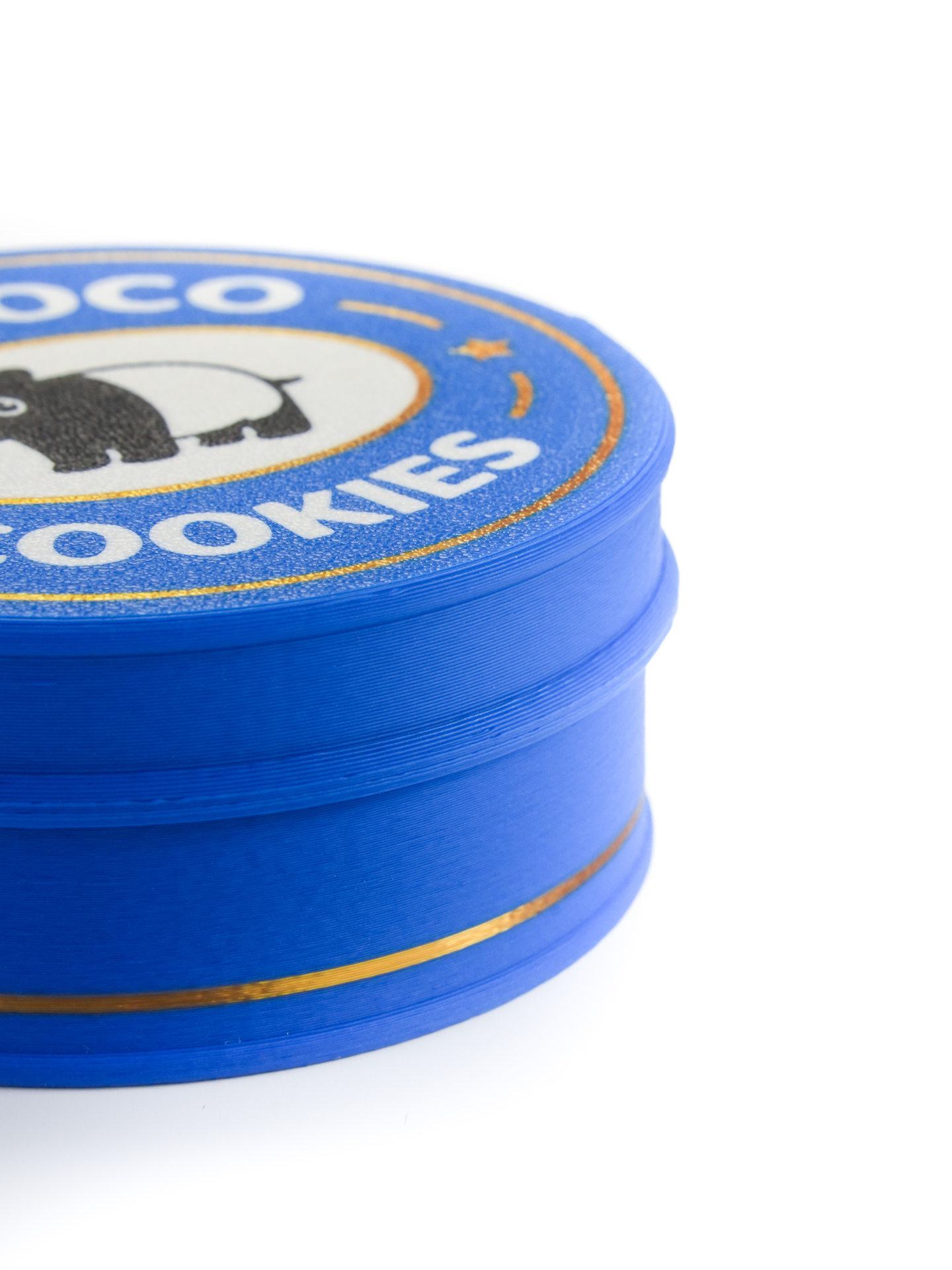 Zeroco Blue Tin Butter Cookie - Fidget Clicker Keypad